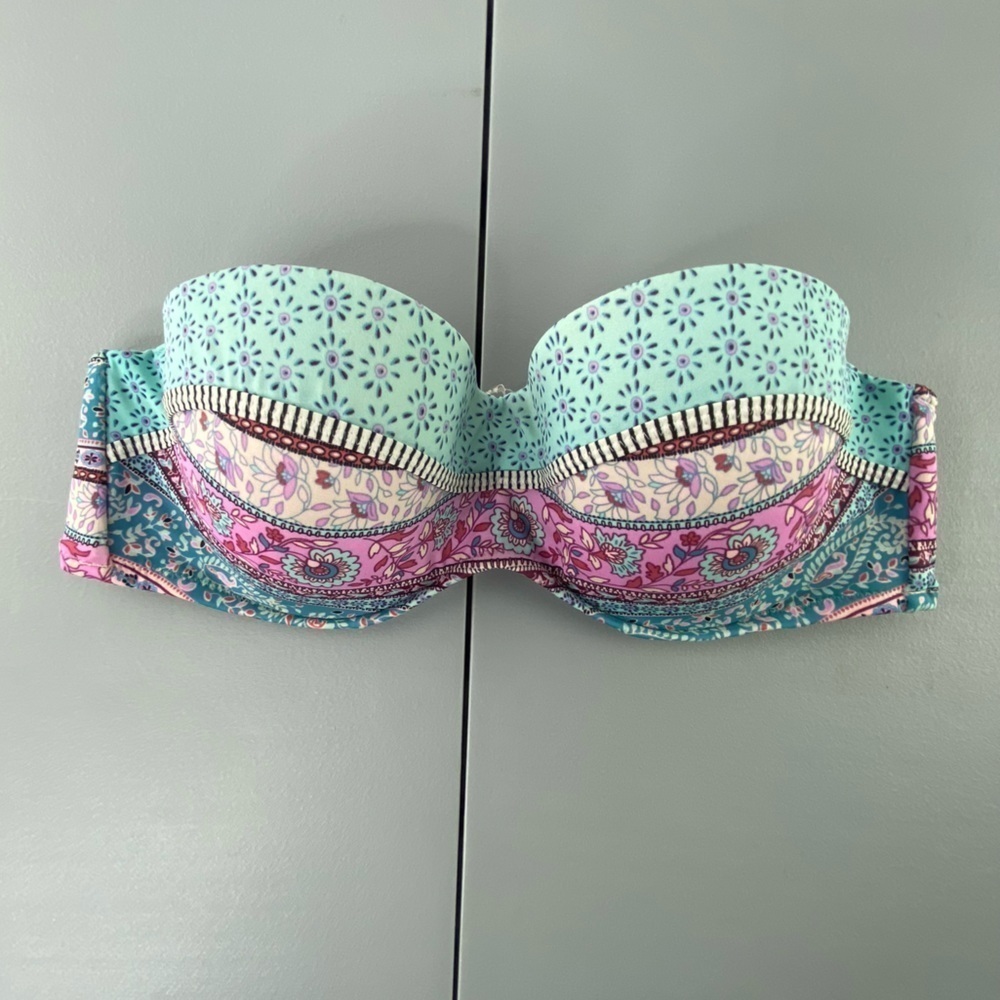 Shade Shore boho bandeau bikini top 36B - Picture 3 of 10